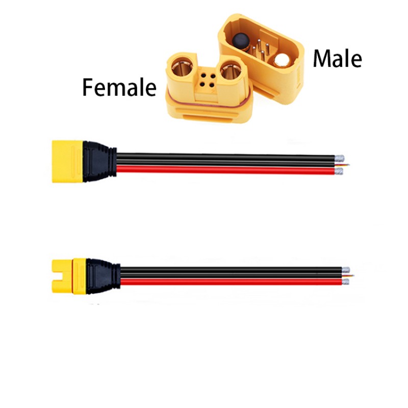 RJXHOBBY Amass AS150U Connector Anti Spark with Signal Pin with Short Silicone Wire Protective Cover (Female)