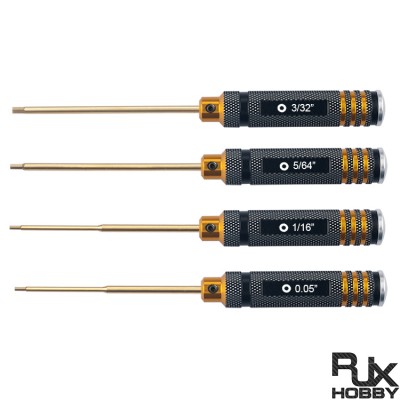 RJX RC Hex Screw driver Tools Kit 0.05", 1/16", 5/64", 3/32"