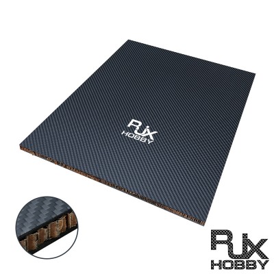 RJX 1+2+1mm Nomex Honeycomb Twill Matte Carbon Fiber Sheet