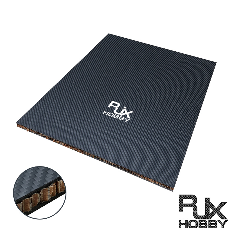 RJX 1+2+1mm Nomex Honeycomb Twill Matte Carbon Fiber Sheet