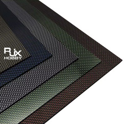 RJX 1pcs 100% full 3K Colored Carbon Fiber Sheet 500x400x0.5-10mm