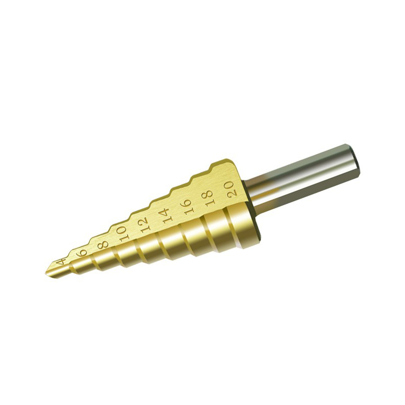 RJX 4-20mm HSS 6542 Titanium Coated Metal Step Drill Bit Cut Tool Set High Speed Steel Hole Cutter Cone Center Drill