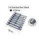 RJXHOBBY TP8/TP10/TP15/TP20/TP25/TP27/TP30/TP40 1/4inch 6.35mm L50mm Torx Head Bits with handle for Electric Screwdriver