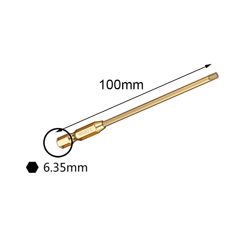 RJX 6.35mm Hex Nut Phillips Flat Screwdriver  bits