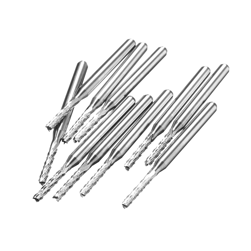 RJX 1.0 1.5 2.0 2.5 3.0mm PCB Engraving Milling Cutter Carbide Bits