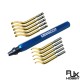 RJX Handle Scraper Deburring Tool 10pcs Deburring Trimming Blade Cutter Tools Kit