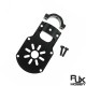 RJXHOBBY 1pcs Aluminum alloy motor base is suitable for multi-axis fittings of 12mm/16mm/18mm/25mm carbon pipe machine arm