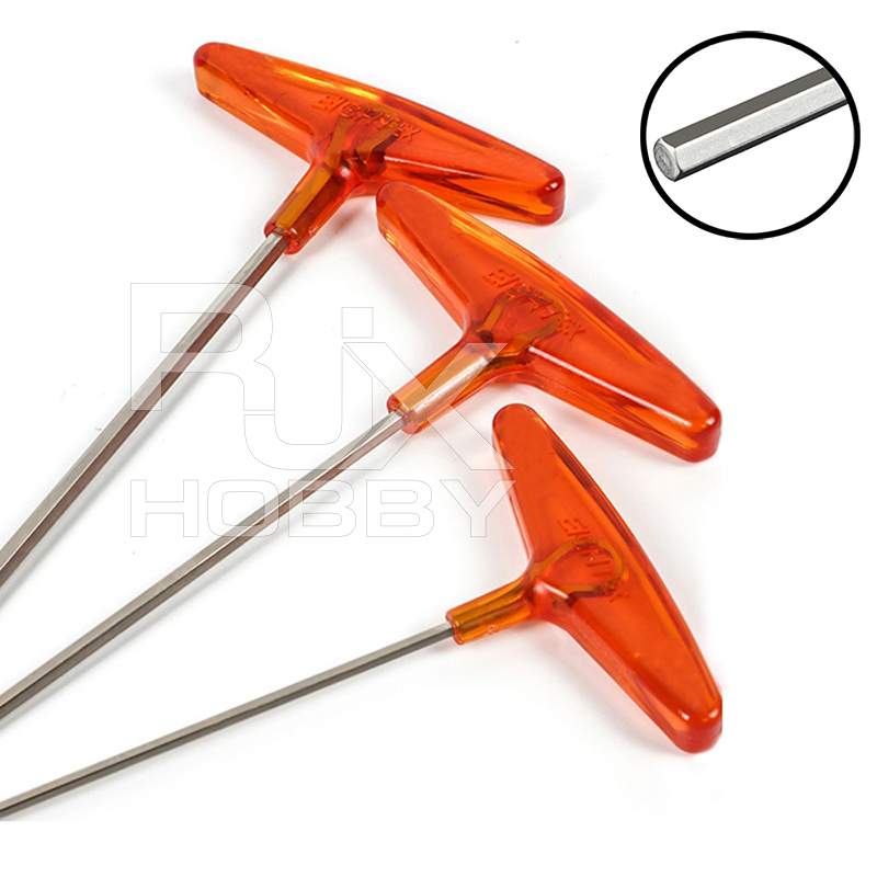 RJXHOBBY 1PCS T-type flat end hexagon wrench