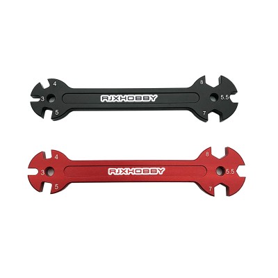  RJXHOBBY 6 in 1 RC Hudy Special Tool Wrench 3/4/5/5.5/7/8MM for Turnbuckles & Nuts