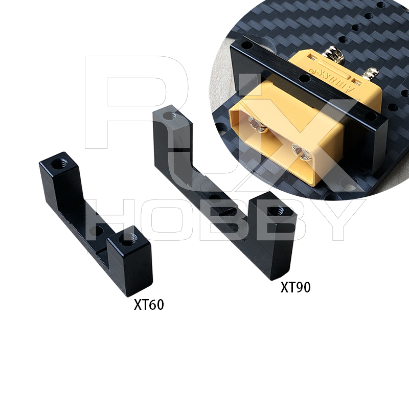 RJXHOBBY CNC XT60 / XT90 Plug Connector Holder/Fixed Mount for RC Model