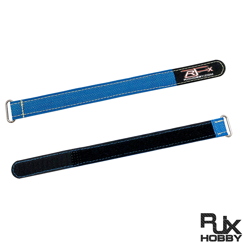 RJXHOBBY 2pcs Zinc Alloy Seamless Buckle Kevlar Battery Strap(Width: 20mm Length:200 -1000mm )