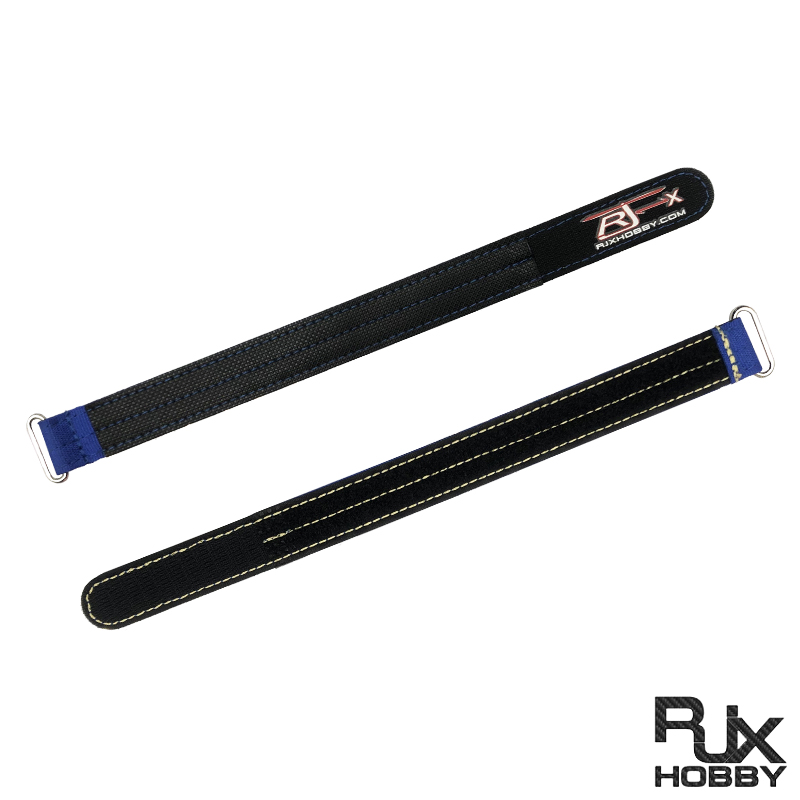 RJXHOBBY 2pcs Kevlar Battery Strap Kevlar Stitching Rubber Grip and Zinc Alloy Seamless Buckle(Width: 20mm Length: 200-400mm)