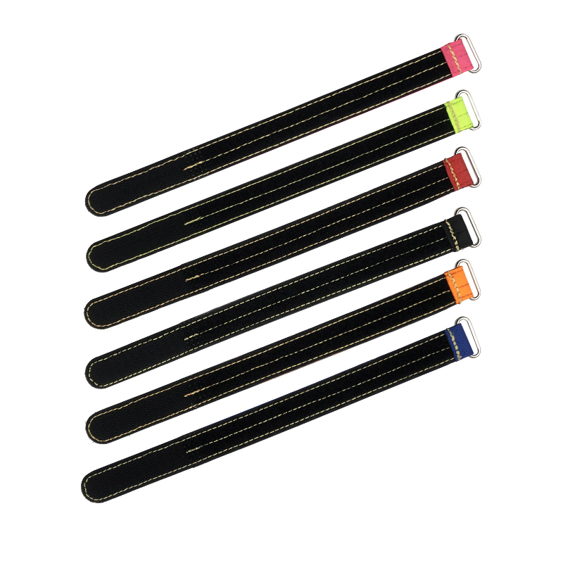 RJXHOBBY 2pcs Kevlar Battery Strap Kevlar Stitching Rubber Grip and Metal Buckle (Width: 20mm Length: 150-400mm)