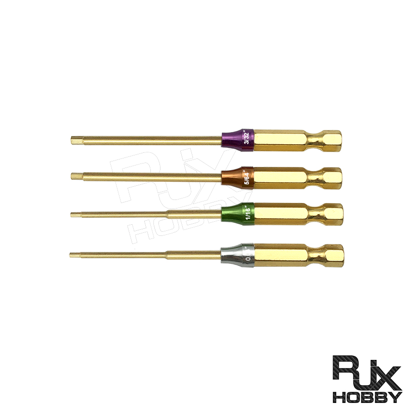 RJX 6.35mm Hex Screw driver 0.05", 1/16", 5/64", 3/32"