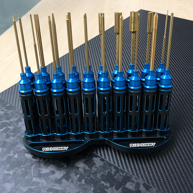 RJXHOBBY Hex /Nut/ Phillips/ Flat Screwdriver 16 pcs kits