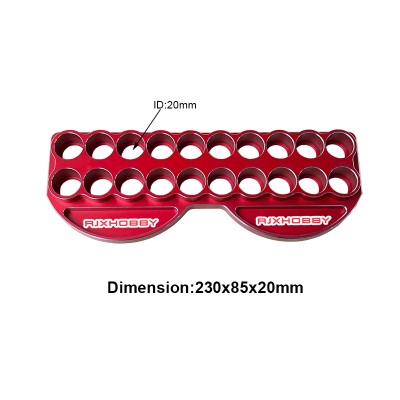 RJXHOBBY 20mm Aluminium alloy Tools Rack Screwdriver Stand Holder for RC Model FPV