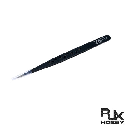 RJX High Precision Straight Tweezers Stainless Steel Cooling Hole Electronics Repair Hand Tools