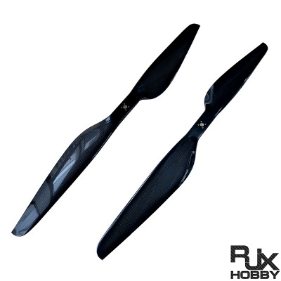 RJXHOBBY 40x13In Carbon Fiber Propeller (CW/CCW PAIR) PROPS for Drone, Agricultural plant protection UAV