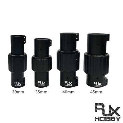 RJX 1PCS 30mm/35mm/40mm/45mm Folding Arm Carbon Tube Connector Clip Self-lock Folding Rack Parts for RC Agriculture UAV Drone