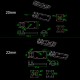 RJX 1pcs 20mm 22mm 25mm Carbon Tube Metal Aluminium Alloy Motor Mount Seat for DIY Quadcopter Frame Kit Parts Accessories