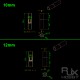 RJX 1pcs 5-50mm Aluminum Pipe Connector Carbon Tube Joint for Drone Quadcopter UAV