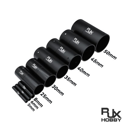 RJX 1pcs 5-50mm Aluminum Pipe Connector Carbon Tube Joint for Drone Quadcopter UAV