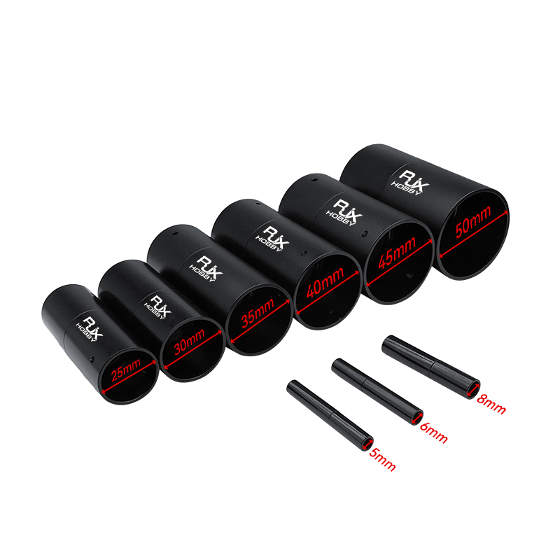 RJX 1pcs 5-50mm Aluminum Pipe Connector Carbon Tube Joint for Drone Quadcopter UAV