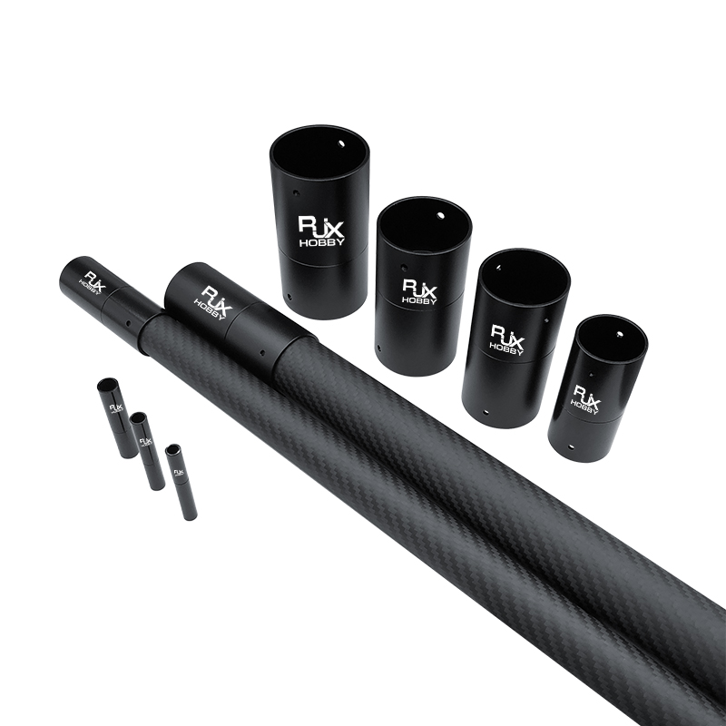 RJX 1pcs 5-50mm Aluminum Pipe Connector Carbon Tube Joint for Drone Quadcopter UAV