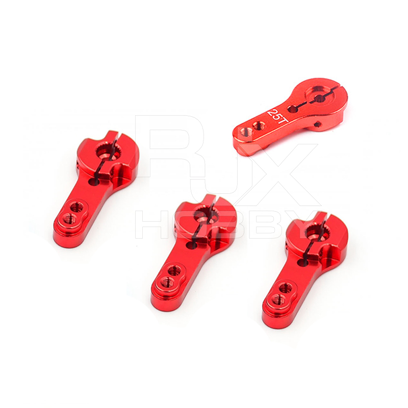 RJX 3pcs RC Car Aluminum Metal Servo Horn Arm 23T / 24T / 25T Servos Arms MG995R  MG996R MG945 For Futaba Spare Parts
