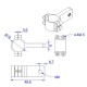 RJX 1pcs 18mm Medicine Box Tripod Fixed Seat Medicine Chest Mount Climp Spare Parts for RC Plant Agriculture UAV Drone
