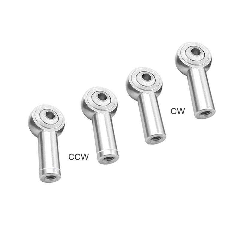 RJX M3 Aluminum Metal Rod Ends Ball Joint CW(2)& CCW(2) for Traxxas Axial Redcat Racing RC Car Airplane