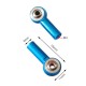 RJX M4 Aluminum Metal Rod Ends Ball Joint CW(2)& CCW(2) for Traxxas Axial Redcat Racing RC Car Airplane