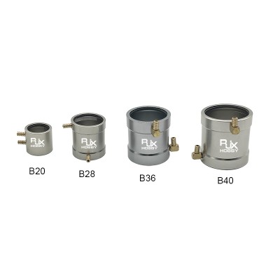 RJXHOBBY 1pcs Aluminum B20/B28/B36/B40 Motor Water Cooling Jacket for RC Brushless Gasoline Jet Boats Parts