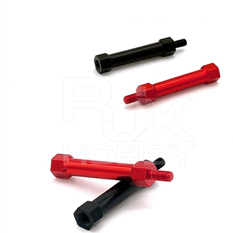 RJX 50pcs Single Head Hexagonal Aluminum Column Screw M3*10-40mm +6mm 