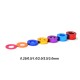 RJX 50pcs M3*6*0.25 / 0.5 / 1.0 / 1.5 / 2.0 / 2.5 / 3.0mm Aluminum Alloy Flat Washer Gasket