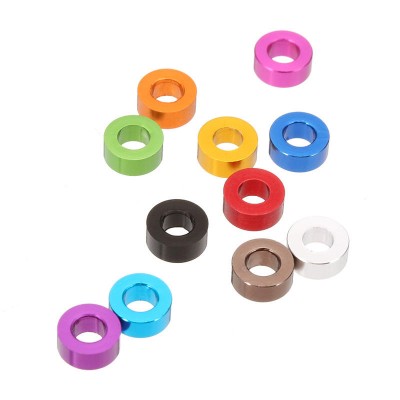 RJX 50pcs M4x10x1.5 / M5x12x2mm / M6x12x2mm Aluminum Alloy Flat Washer Gasket