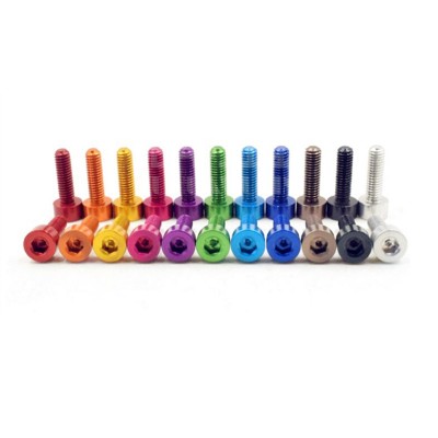 RJXHOBBY 50pcs 7075 Alum  M3*6/8/10/12/14mm  Hex Socket head Cap Screw Bolts Decorative screw