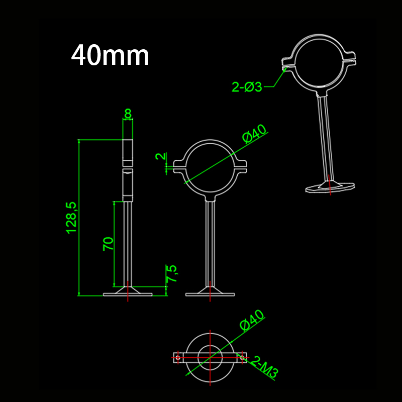 RJX 1pcs RC Drone GPS Bracket Holder Mount Suitable for 30mm/35mm/40mm/45mm/50mm Tube Agriculture Plant UAV