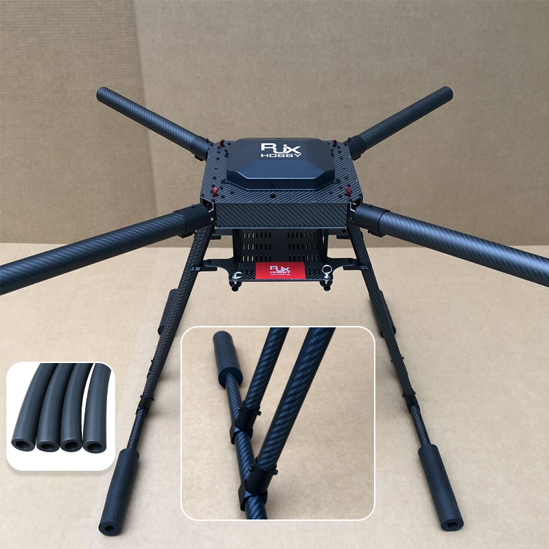 RJXHOBBY 1pcs 1000mm Sponge ID10 13 16 18 22 25 28 30 40mm Landing Gear Carbon Tube Shock Absorber Protection Pipe for UAV 