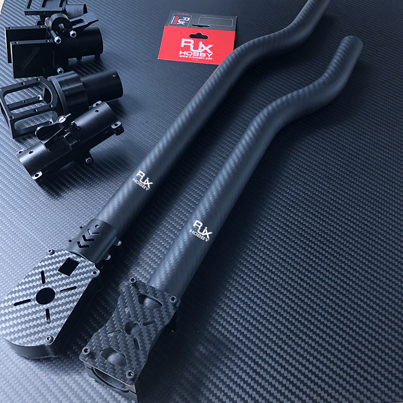 RJX 1pcs 30X27mm 30X28mm 3K carbon fiber  bend tube for UAV drone arm  Plant Protection Multicopter