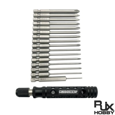 RJX 16pcs 1/4 Inch 6.35mm Length 75mm Phillips Screwdriver PH00 PH0 PH1 PH2