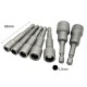RJX 1/4 Inch 6.35mm 7pcs 6.0 / 7.0 / 8.0 / 9.0 / 10 / 12 / 14mm Nut Drivers