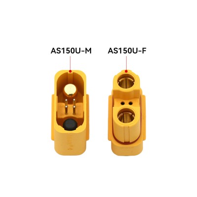 RJX  1pair Amass AS150U Anti-sparking Plug Waterproof Connector with Signal Pin AS150U Male Female Plug
