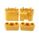 RJX 1Pair Amass AS120 Plug Lithium Battery Male Female Connector Plug with Resistance for RC Drone FPV Racing Multirotor Parts