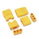 RJXHOBBY1Pair Amass XT120 Large Current Male Female Sheathed Plug Lipo Battery Connecting Adapter with Signal Pin for RC Drone