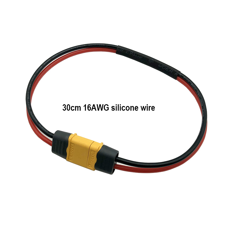 RJX XT60 Male to XT60 Female Extension Adapter 16AWG 30cm Wire for RC Battery