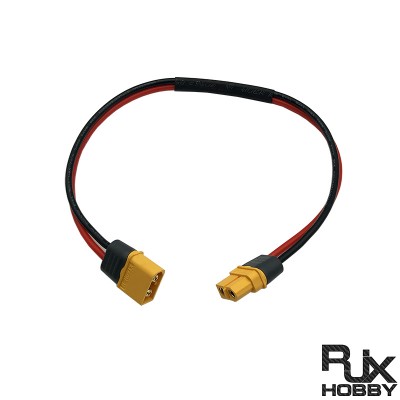 RJX XT60 Male to XT60 Female Extension Adapter 16AWG 30cm Wire for RC Battery