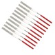 RJX 10Pcs 140mm Round Diamond Needle File / Flat Diamond Needle File