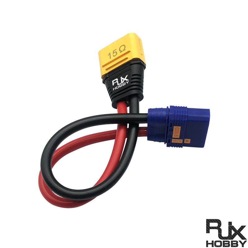 RJXHOBBY 1pcs QS8-S Anti-spark Female to AS150U Anti-fire Male Connector