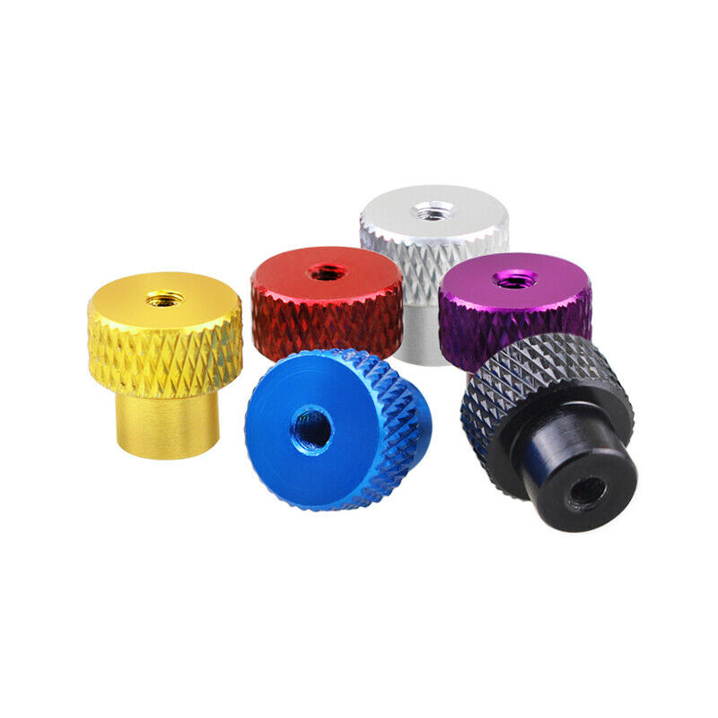 RJX 50pcs M3 M4  Blind Hole Hand Nut Aluminum Knurled Step Thumb Nut